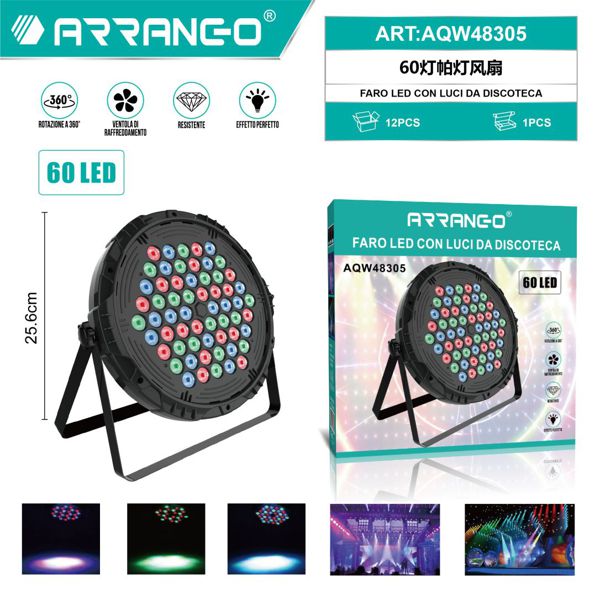 FARO LED CON LUCI DA DISCOTECA
