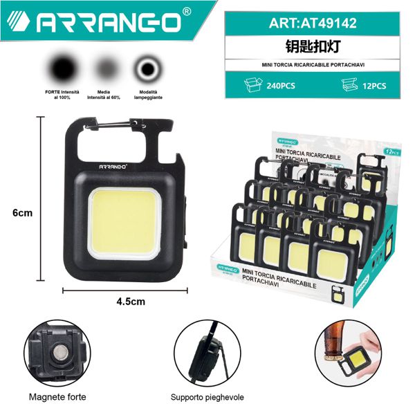 MINI TORCIA PORTACHIAVI IN PLASTICA